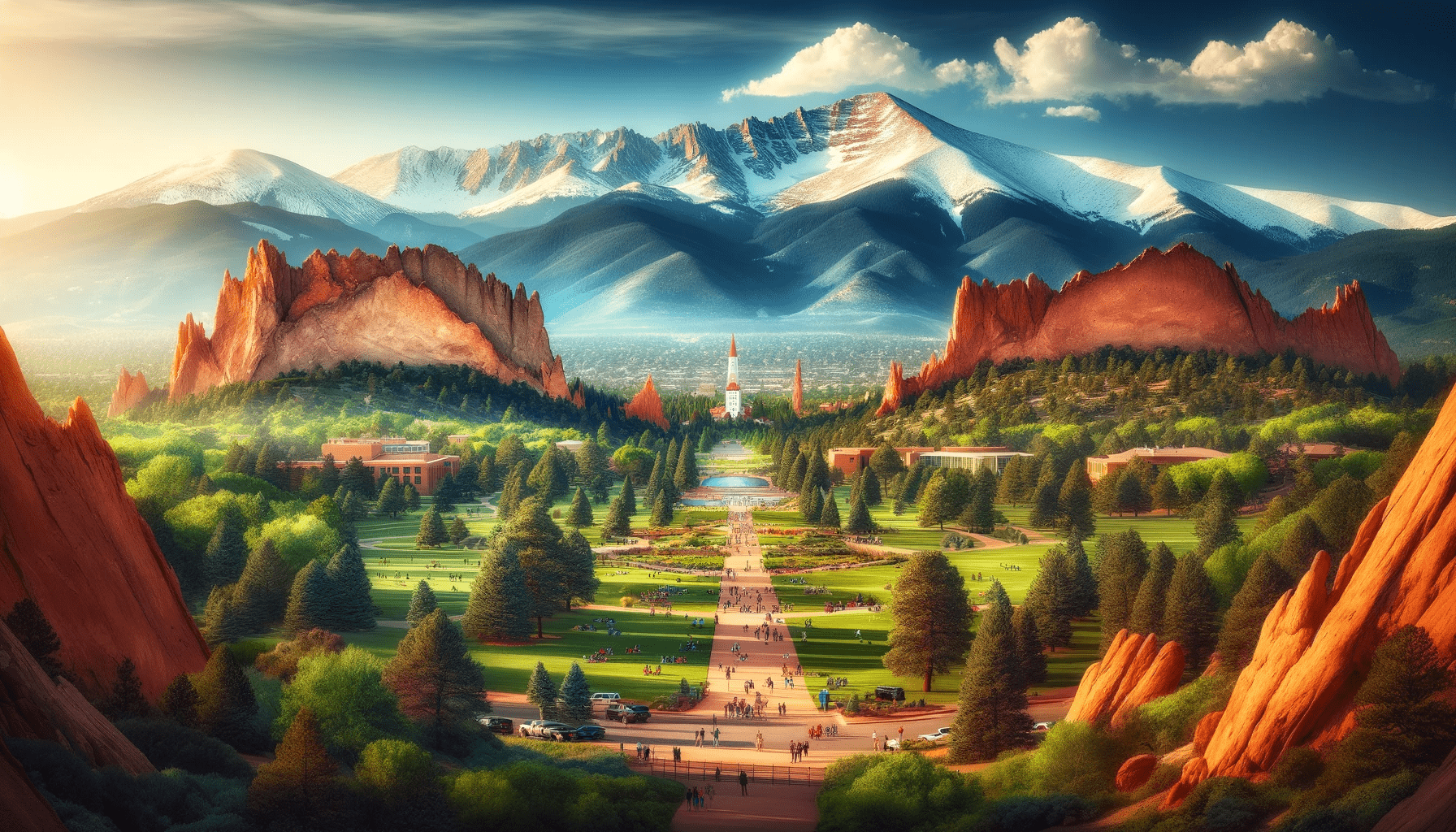 Picture of downtown Colorado Springs, Colorado